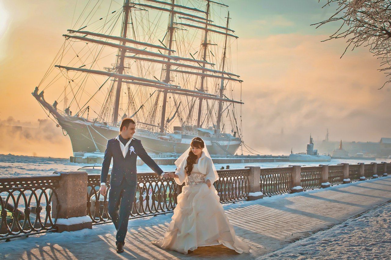 Свадьба в Питере зимой